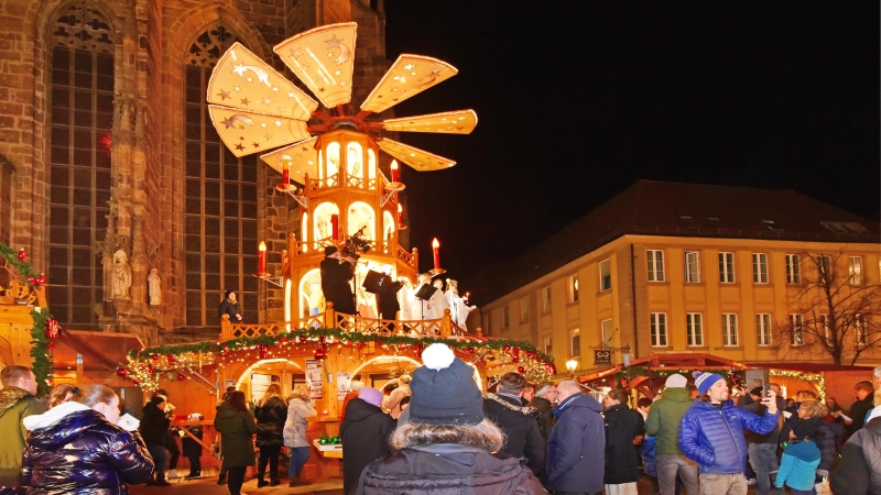 In Ansbach gibt es in der Adventszeit täglich einen Weihnachtsmarkt. (Foto: Sarina Schwinn)