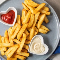 Pommes mit Ketchup und Mayonnaise kommen immer gut an. (Foto: Christin Klose/dpa-tmn)