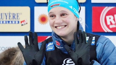 Langläuferin Victoria Carl hat ihr erstes Weltcup-Renen gewonnen. (Foto: Terje Pedersen/NTB Scanpix/AP/dpa)