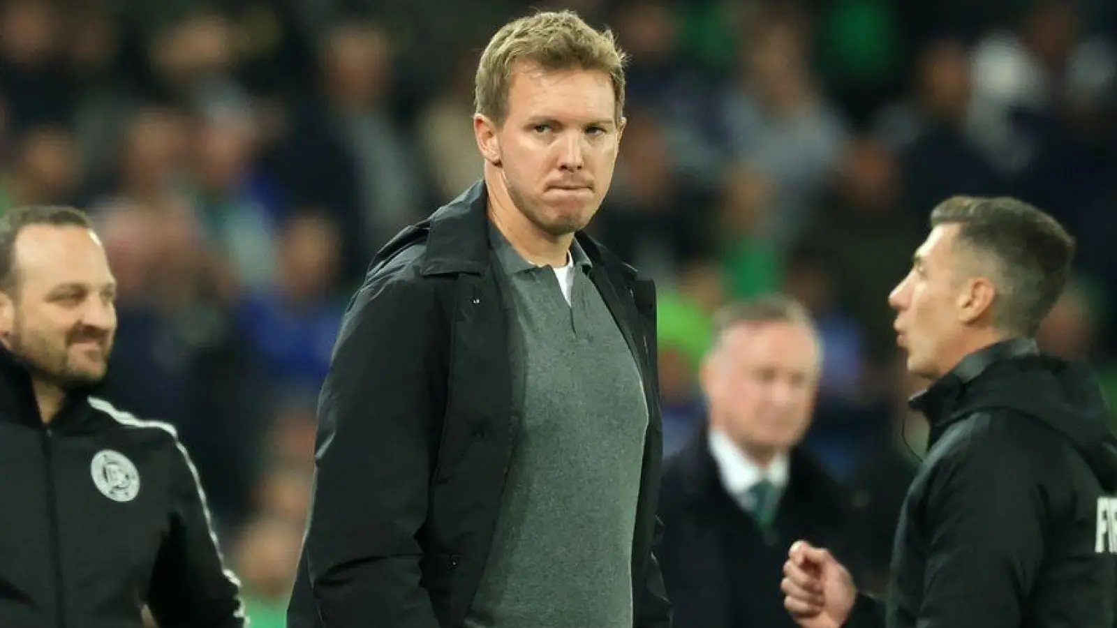 Julian Nagelsmann und seinen Nationalspielern traut die Mehrheit der Deutschen laut einer Umfrage nicht den WM-Titel zu. (Foto: Christian Charisius/dpa)