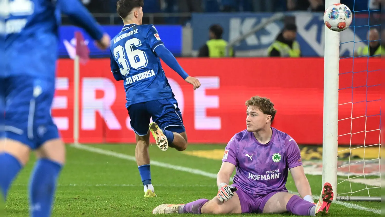 Rafael Pinto Pedrosa erzielte das 1:1 für den KSC. (Foto: Uli Deck/dpa)