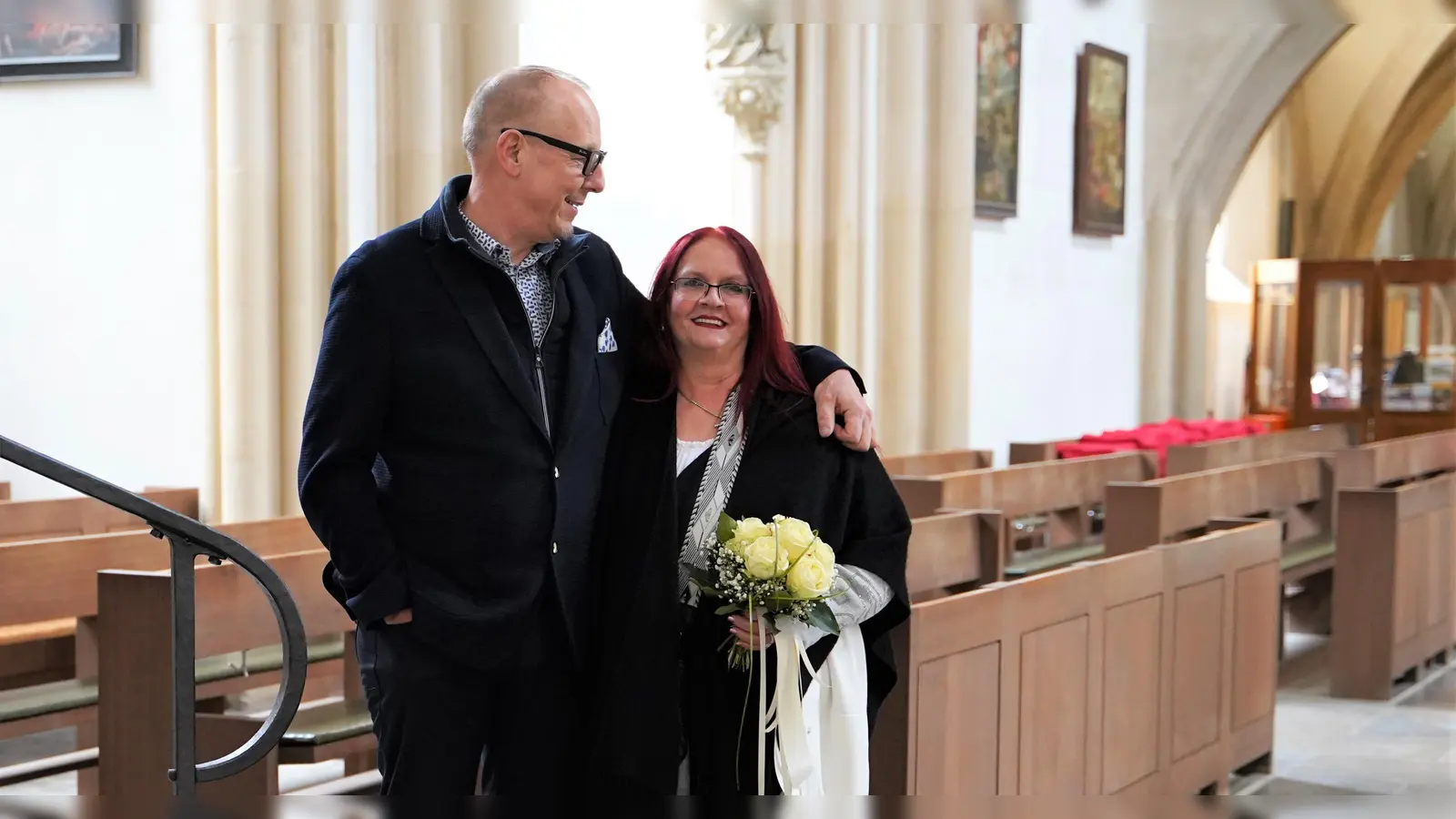Kai und Christine Breining sind aus Frankfurt angereist. „Wir machen das für uns allein.“ (Foto: Simone Hedler)