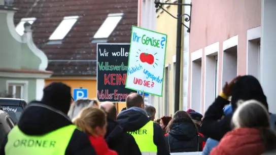 Vergangenes Jahr gab es in Herrieden Demonstrationen gegen die Corona-Politik, an deren Organisation auch Markus Engelhardt beteiligt war. (Archivfoto: Tizian Gerbing)
