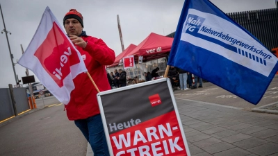 In München und anderen bayerischen Städten streikten Mitarbeiter im Fahrdienst.  (Foto: Peter Kneffel/dpa)