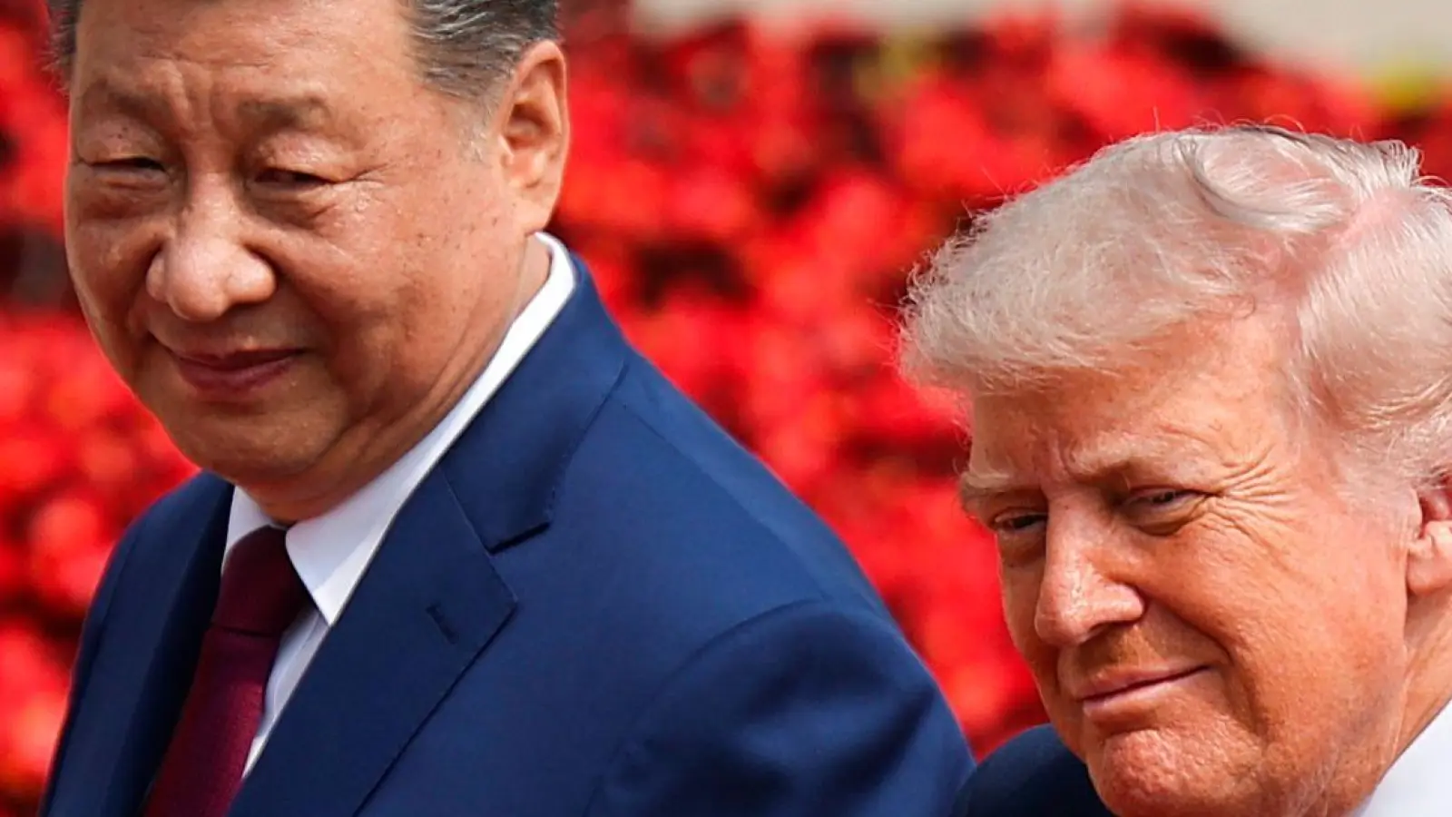 Trump und Xi sind betont freundlich zueinander. (Foto: Maxim Shemetov/Pool Reuters/AP/dpa)