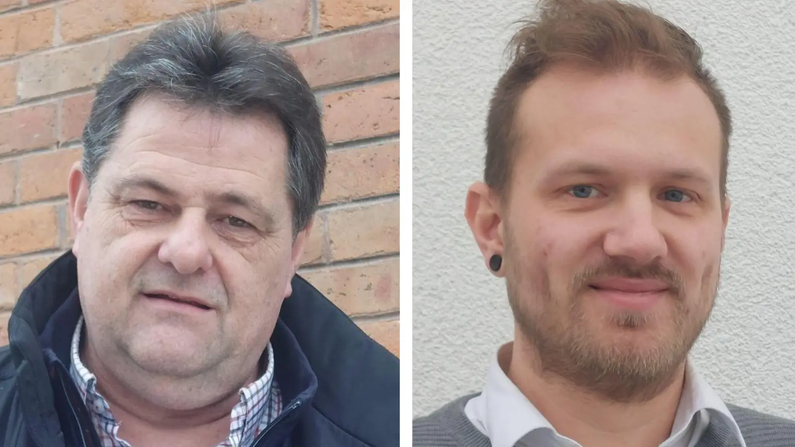 Reinhard Seefried (l.) tritt gegen Patrick Weber an. (Fotos: Sandra Buchwald)