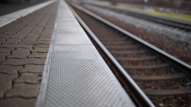 Die einfahrende S-Bahn konnte noch vor dem 67-Jährigen auf den Gleisen stoppen. (Symbolbild) (Foto: Daniel Karmann/dpa)