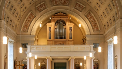 Steht im Mittelpunkt des Orgelsommers an St. Ludwig: die Weimbs-Orgel. (Archivbild: Alexander Biernoth, Ansbach)