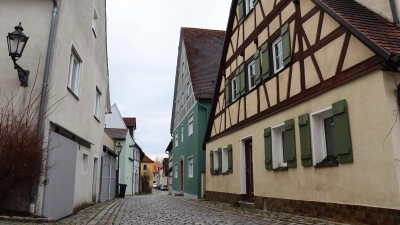 Auch die Deutschordensstraße in der Innenstadt taucht in möglichen Zukunftsplänen für ein Wärmenetz in Wolframs-Eschenbach auf. (Foto: Antonia Müller)