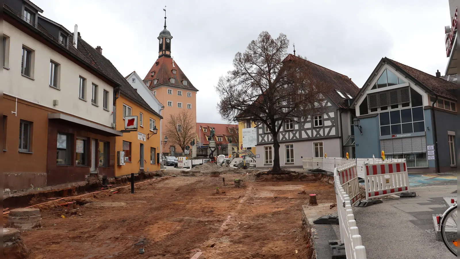 Die Sanierung der Hauptstraße ist einer der Investitionsschwerpunkte im Heilsbronner Haushalt. (Foto: Antonia Müller)