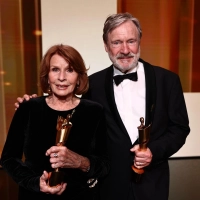 Gewannen beim Deutschen Filmpreis 2026 als Schauspieler: Senta Berger (weibliche Hauptrolle) und Michael Wittenborn (männliche Nebenrolle). (Archivbild) (Foto: Christoph Soeder/dpa)