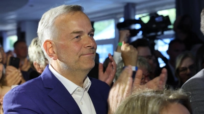 Leif-Erik Holm, Ministerpräsidentenkandidat der AfD, zeigte sich im Landtagswahlkampf in Mecklenburg-Vorpommern bürgerlich und nahbar. (Foto: Jens Büttner/dpa)