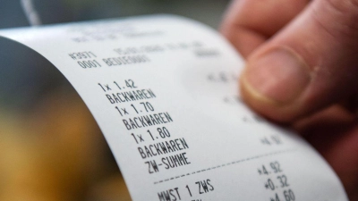 Ab 2028 sollen Kassenbons digital werden. (Symbolbild)  (Foto: Marijan Murat/dpa)