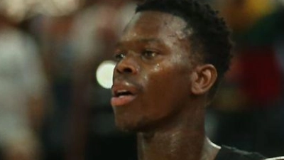 Schröder beim Spiel gegen Litauen. (Foto: Matthias Stickel/dpa)