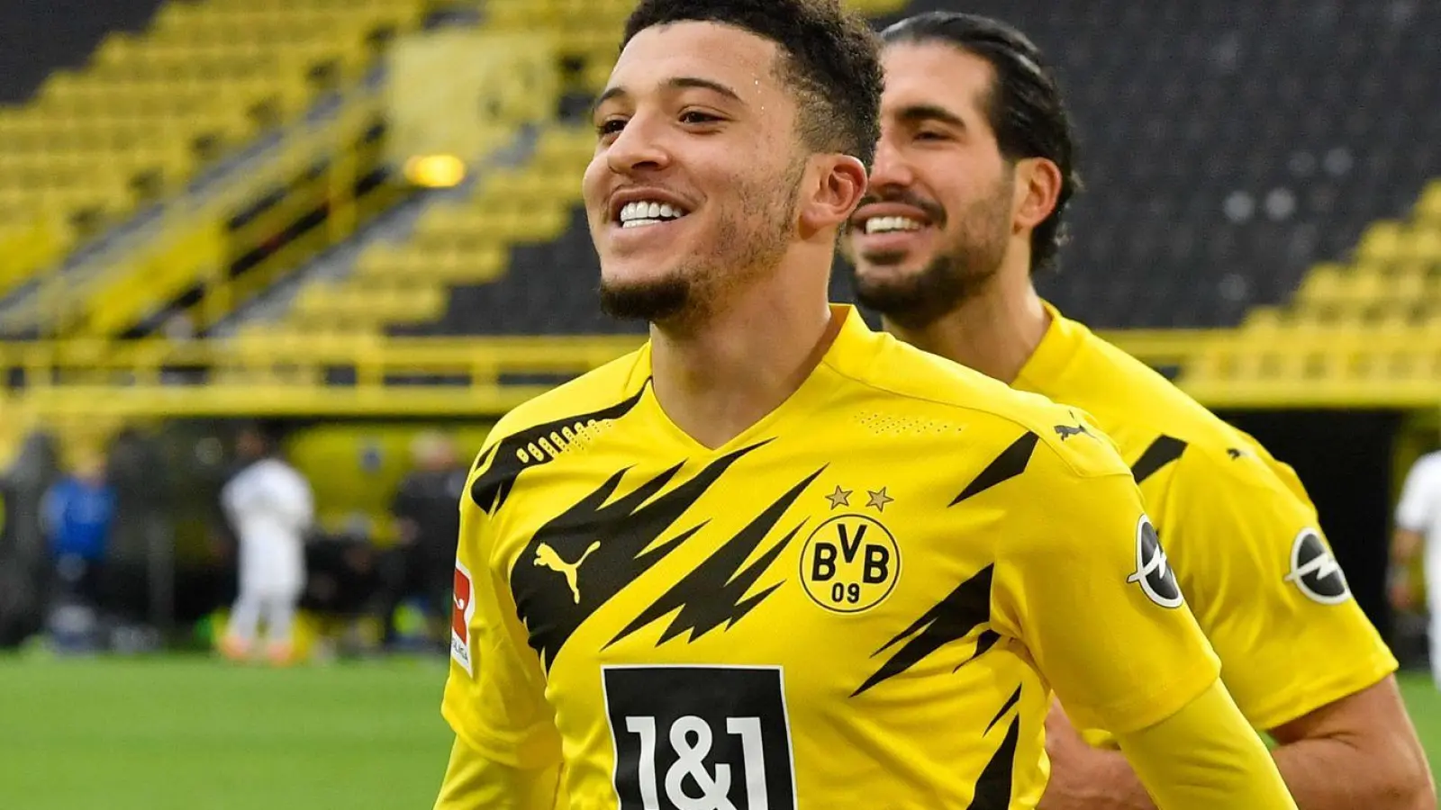 Jadon Sancho wird Berichten zufolge in den kommenden Tagen in Dortmund erwartet. (Foto: Martin Meissner/AP-POOL/dpa)