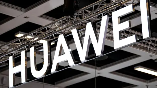 Das Logo von Huawei. (Foto: Fabian Sommer/dpa)