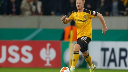 Dresdens Spieler Paul Will erlitt gegen Kaiserslautern eine starke Gehirnerschütterung. (Foto: Jan Woitas/dpa-Zentralbild/dpa/Archivbild)