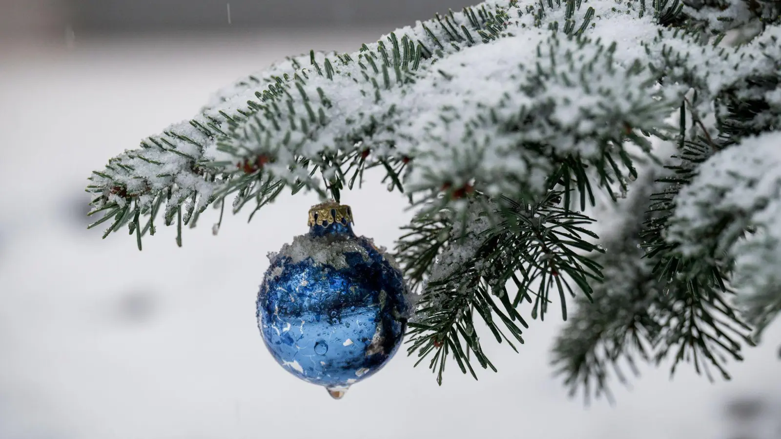 Die Wetterprognose für die Weihnachtstage ist noch unsicher. (Archivbild) (Foto: Daniel Vogl/dpa)