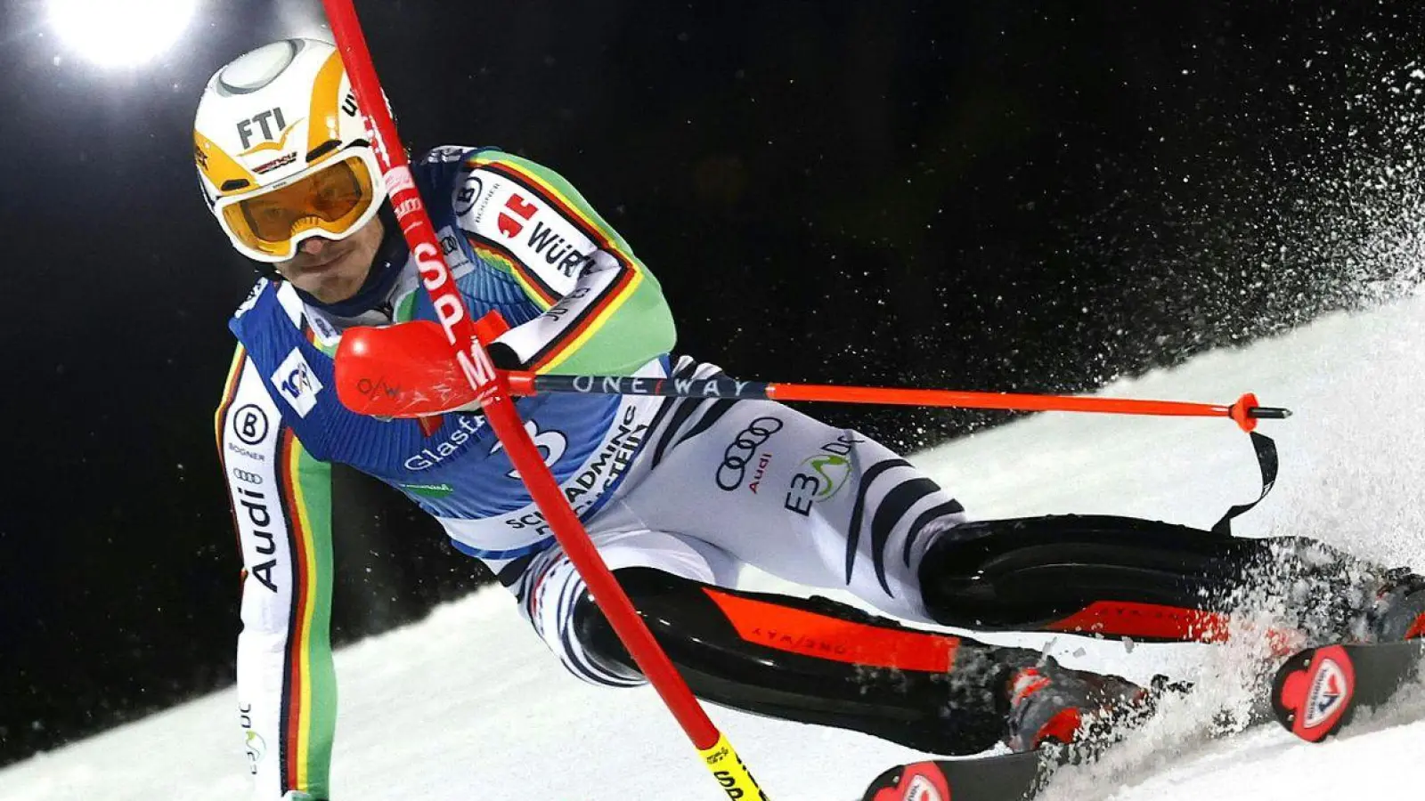 War auch beim Slalom in Schladming nicht zu schlagen: Linus Straßer. (Foto: Erwin Scheriau/APA/dpa)