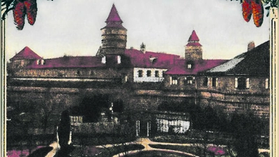 Eine Postkarte vom Anfang des 20. Jahrhunderts zeigt die Strafanstalt Lichtenau, damals waren die Häftlinge in der Burg untergebracht. (Repro: Repro Andrea Walke)