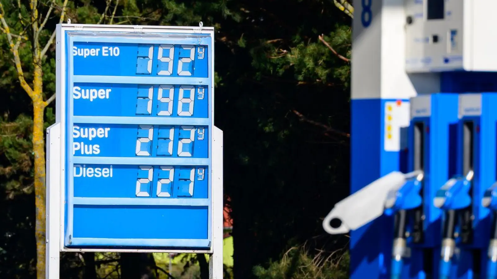 Nach dem Beginn des Iran-Kriegs sind in Deutschland die Spritpreise in die Höhe geschossen. (Symbolbild) (Foto: Patrick Pleul/dpa)