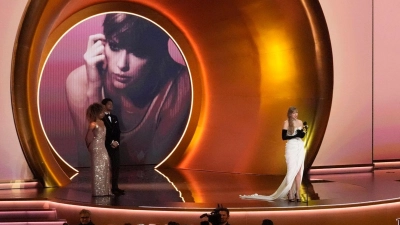 Mit dem vierten Preis für das beste Pop-Gesangsalbum lässt Taylor Swift die Musikgrößen Paul Simon, Frank Sinatra und Stevie Wonder hinter sich, die je dreimal in der Kategorie ausgezeichnet wurden. (Foto: Chris Pizzello/Invision/AP/dpa)