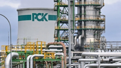 Rosneft ist Mehrheitseigner der Raffinerie PCK im brandenburgischen Schwedt. (Foto: Patrick Pleul/dpa)