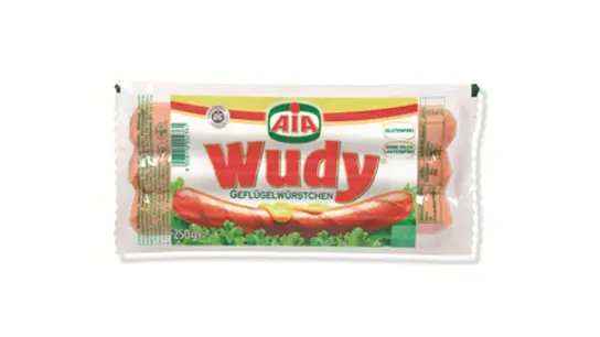 Lebensmittelwarnung: Geflügelwürstchen der Marke WUDY könnten mit Keimen belastet sein. (Foto: lebensmittelwarnung.de/dpa-infocom)