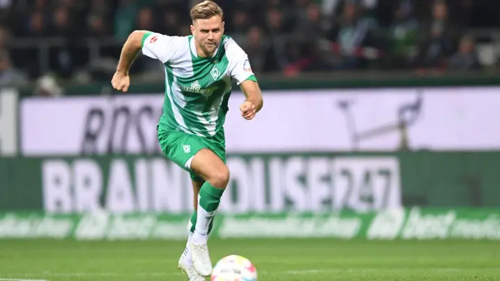 Werder Bremens Niclas Füllkrug machte gegen Borussia Mönchengladbach ein ganz starkes Spiel. (Foto: Carmen Jaspersen/dpa)