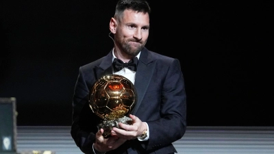 Bekam zum achten Mal den Ballon d&#39;Or: Weltmeister Lionel Messi. (Foto: Michel Euler/AP/dpa)