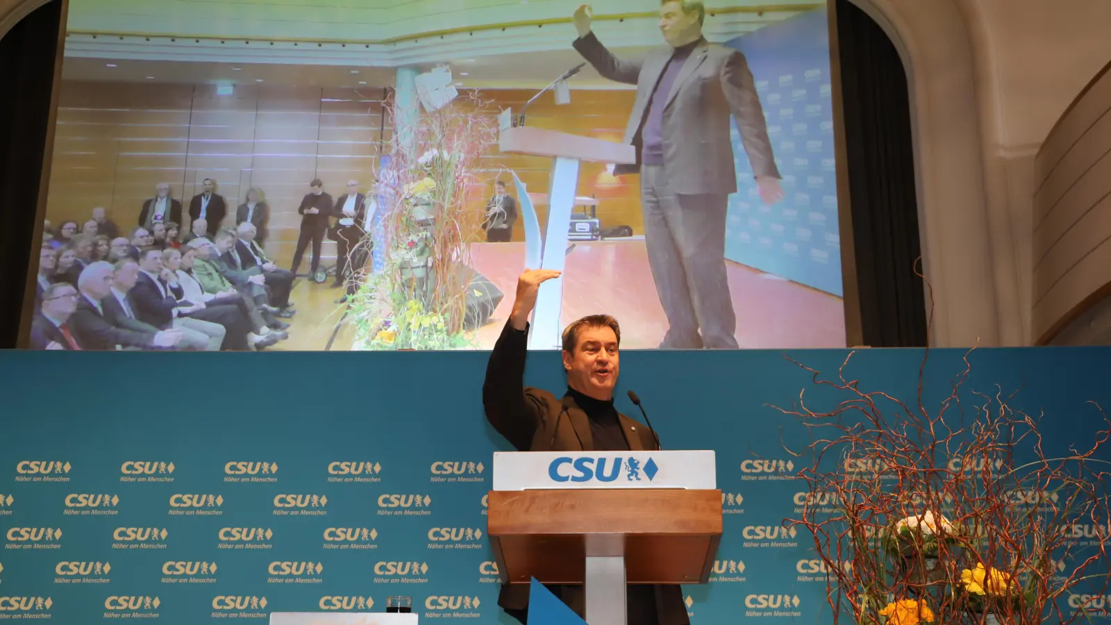 Ministerpräsident Dr. Markus Söder (CSU) sprach Kritiker der bayerischen Energiepolitik an: „Es gehört schon viel Chuzpe dazu, ein Land, das auf Platz eins liegt, als das schlechteste zu bezeichnen.“  (Foto: Oliver Herbst)