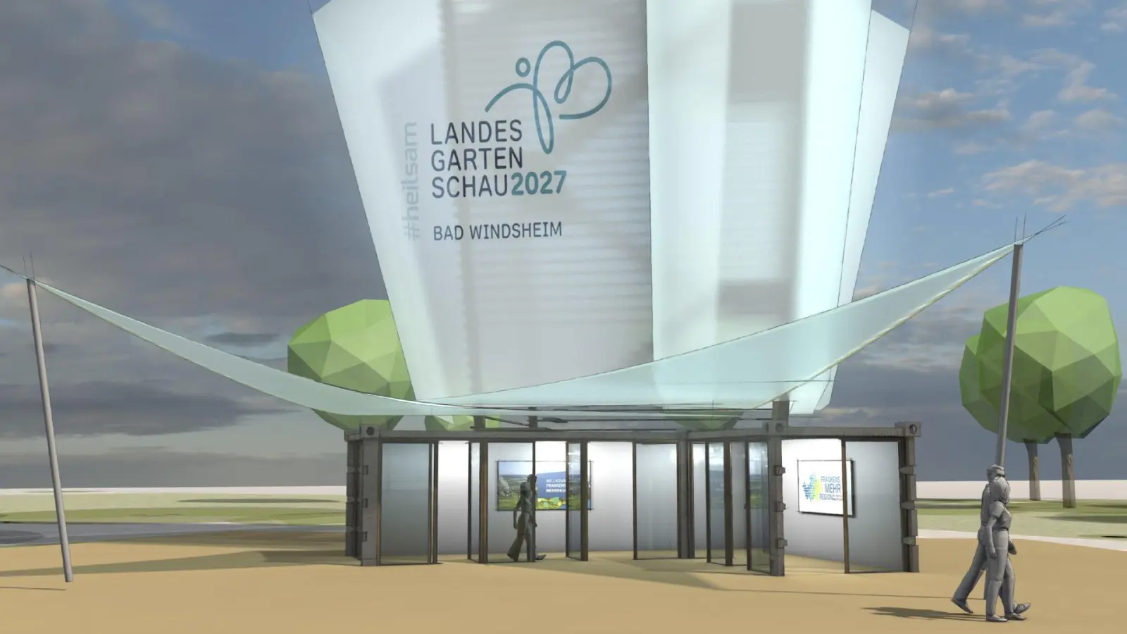 Die erste Visualisierung des Aussichtsturms für die Landesgartenschau in Bad Windsheim war äußerst positiv aufgenommen worden. Für Ernüchterung sorgte eine grobe Kostenschätzung. (Entwurf: Professor Christian Barta)