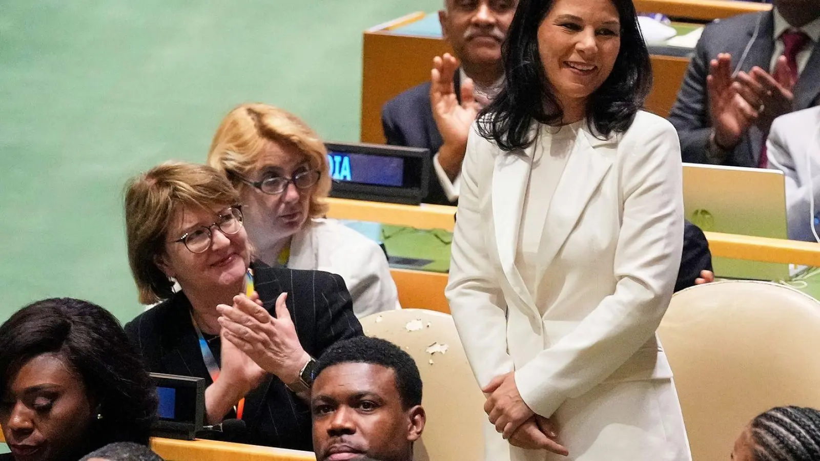 Die Ex-Außenministerin tritt am Dienstag offiziell ihren neuen Job an. (Archivbild) (Foto: Richard Drew/AP/dpa)