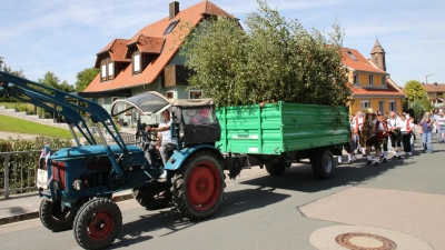 Der beliebte Kirchweihumzug ist ein Höhepunkt der Festtage. (Foto: Alexander Biernoth)