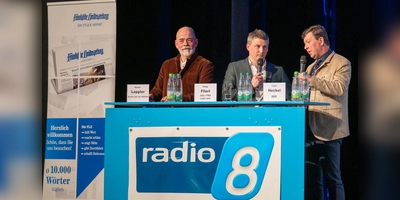 Kandidieren für das Amt des Bürgermeisters in Bad Windsheim (von links): Michael Lappler, Philipp Flierl und Jürgen Heckel. (Foto: Mirko Fryska)