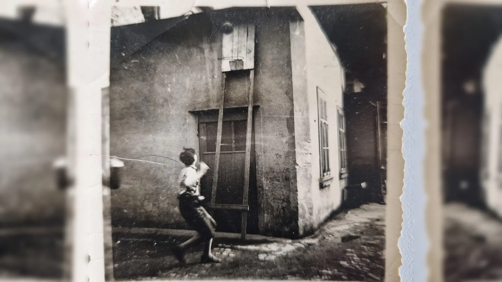 Noch etwas rudimentär, aber für den erfolgreichen Wurf schon zu gebrauchen: Neustadts erste Korbanlage. (Foto: Archiv Christoph Schmidt)