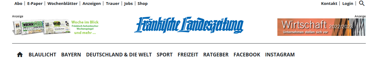 Screenshot für ein Titelkopfanzeige